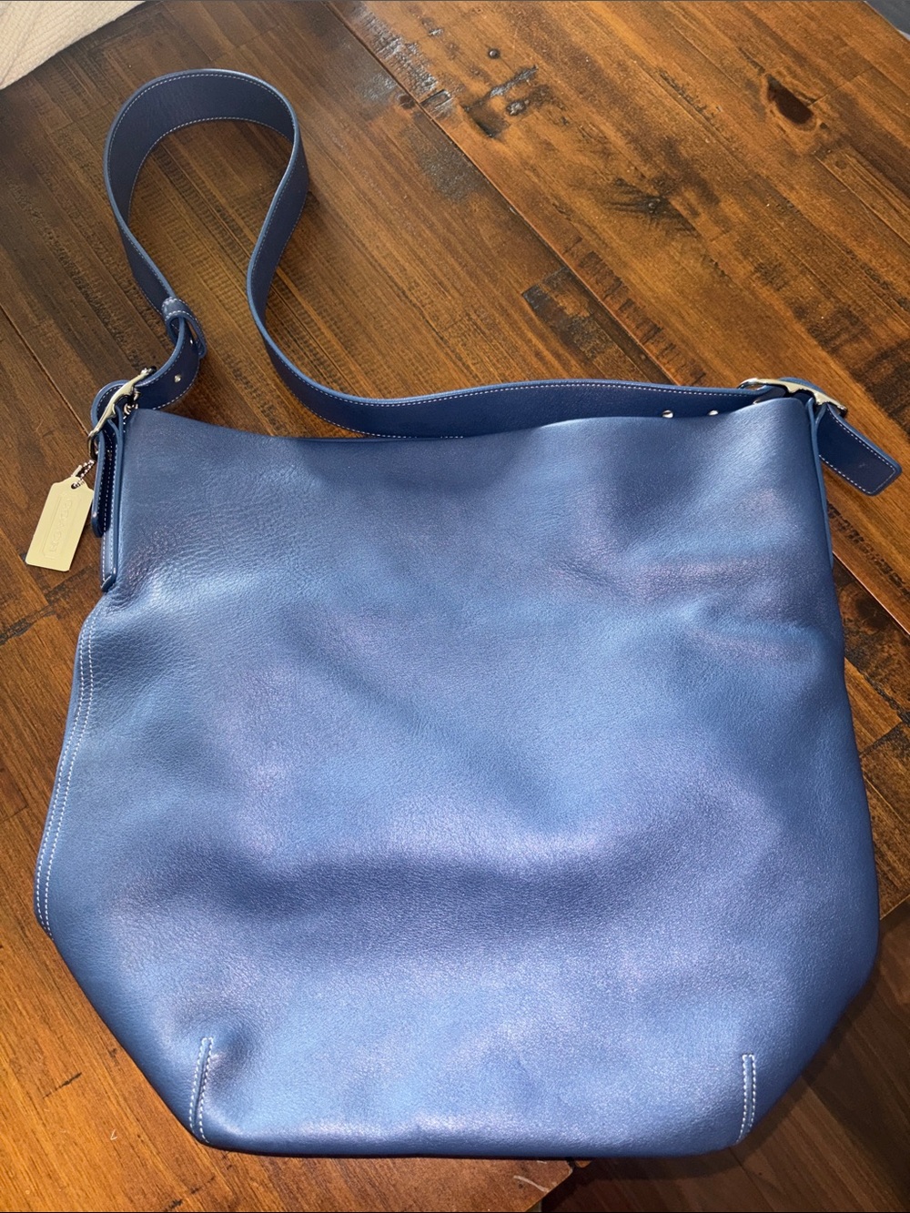 Coach Blue Bucket Bag